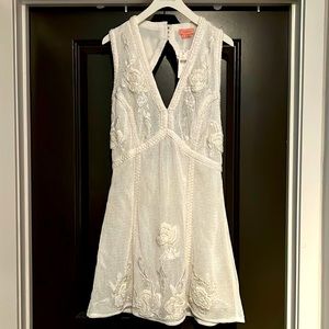 NWT White Anthropologie Dress szL
